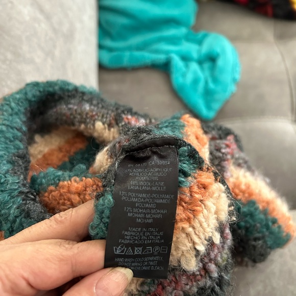 Anthropologie Moth Murray Chunky Striped Jumper mohair blend Sweater - Picture 5 of 7